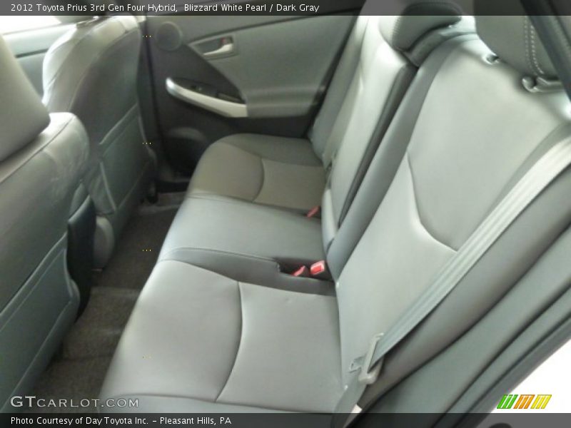Blizzard White Pearl / Dark Gray 2012 Toyota Prius 3rd Gen Four Hybrid