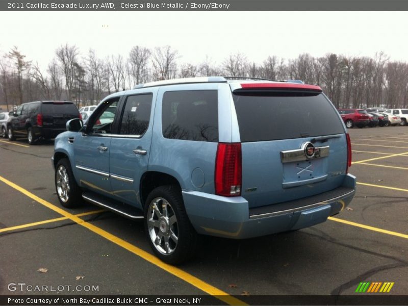 Celestial Blue Metallic / Ebony/Ebony 2011 Cadillac Escalade Luxury AWD