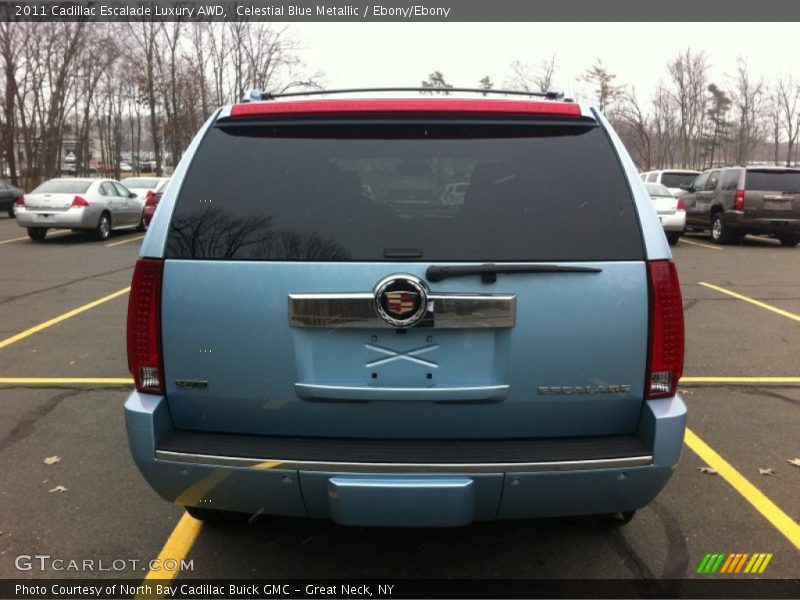 Celestial Blue Metallic / Ebony/Ebony 2011 Cadillac Escalade Luxury AWD