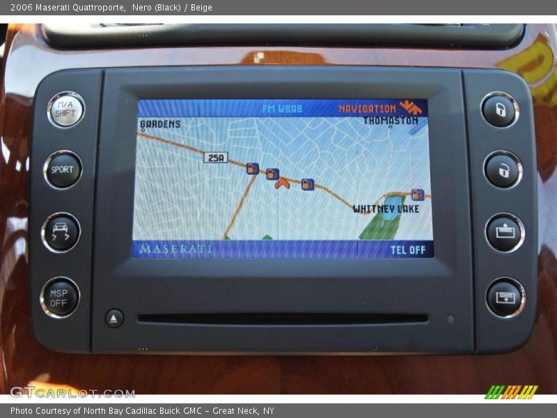 Navigation of 2006 Quattroporte 
