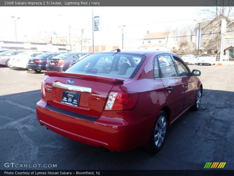 Lightning Red / Ivory 2008 Subaru Impreza 2.5i Sedan