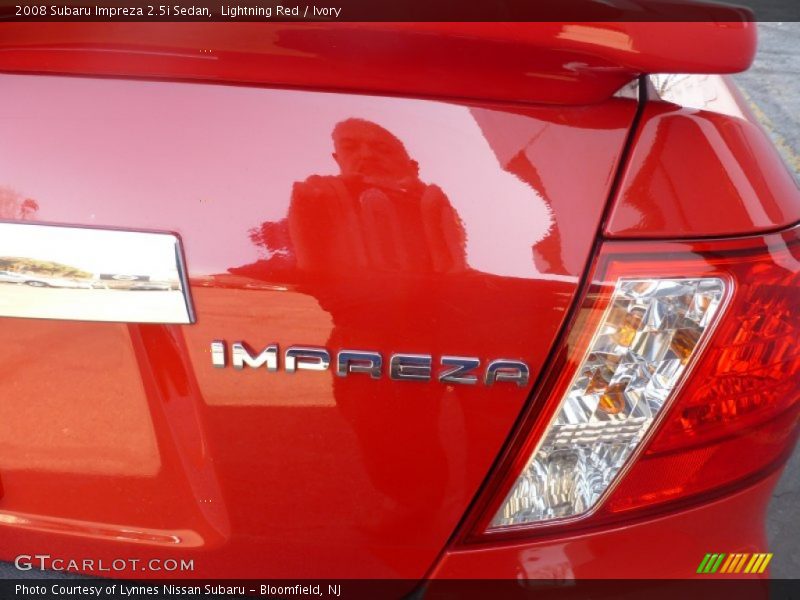 Lightning Red / Ivory 2008 Subaru Impreza 2.5i Sedan