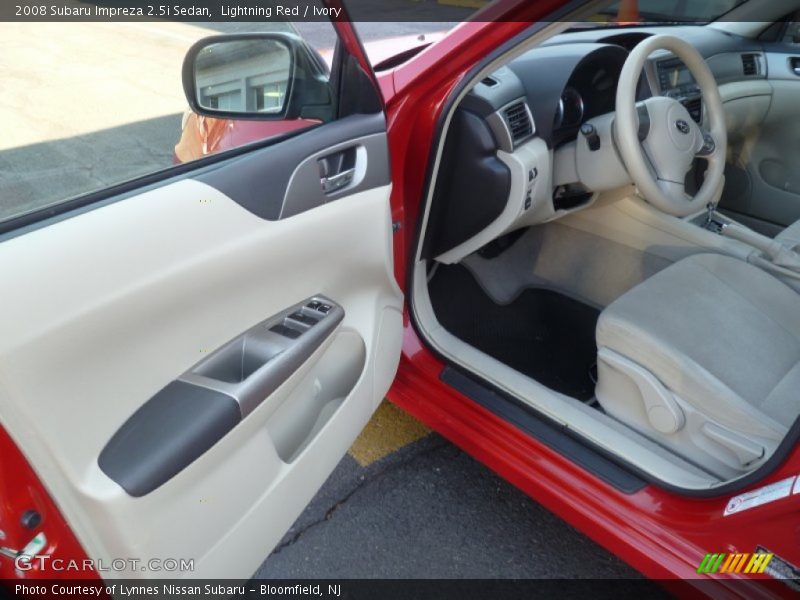 Lightning Red / Ivory 2008 Subaru Impreza 2.5i Sedan