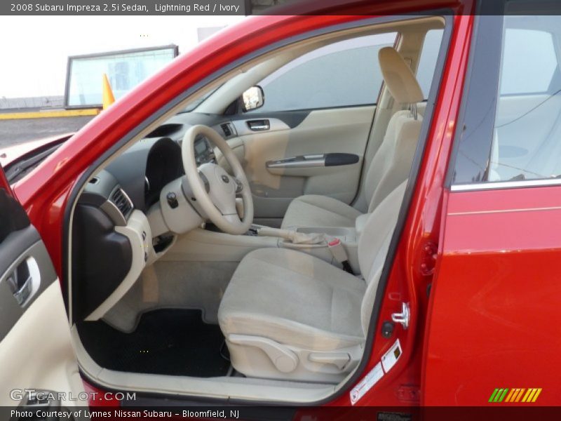 Lightning Red / Ivory 2008 Subaru Impreza 2.5i Sedan