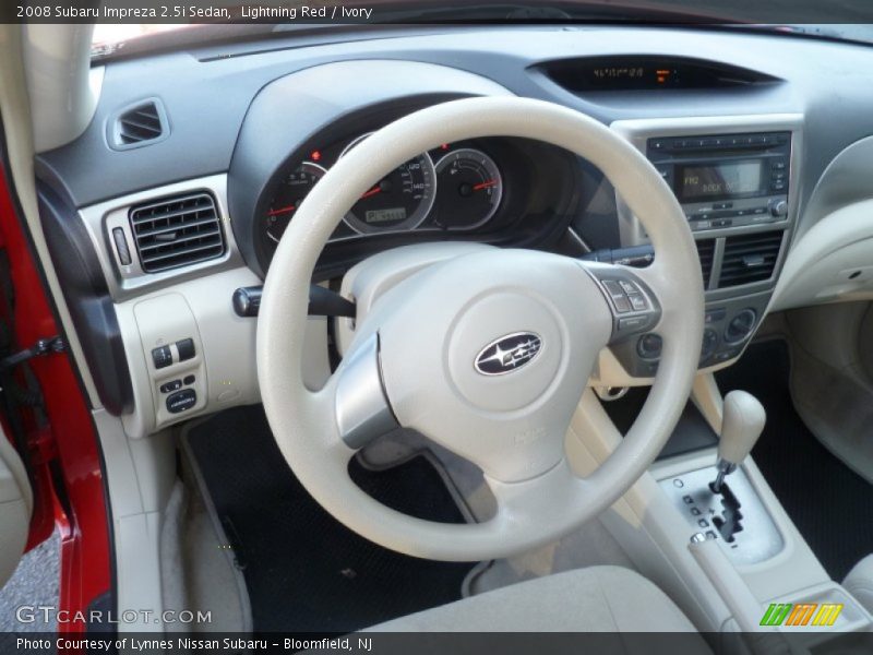 Lightning Red / Ivory 2008 Subaru Impreza 2.5i Sedan