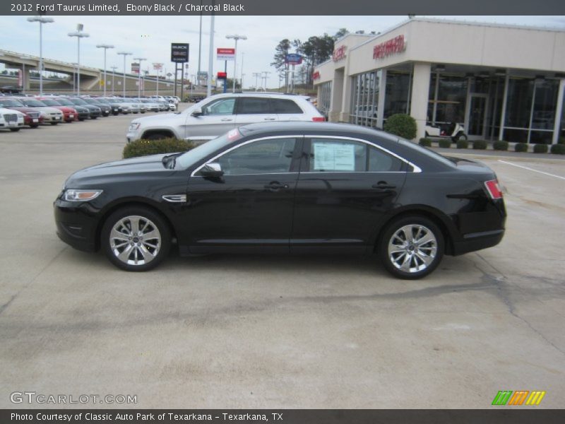 Ebony Black / Charcoal Black 2012 Ford Taurus Limited