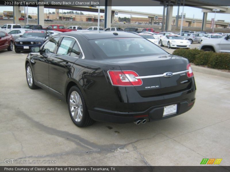 Ebony Black / Charcoal Black 2012 Ford Taurus Limited