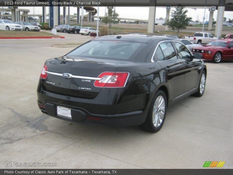 Ebony Black / Charcoal Black 2012 Ford Taurus Limited