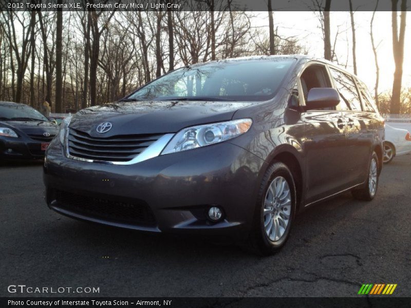 Predawn Gray Mica / Light Gray 2012 Toyota Sienna XLE