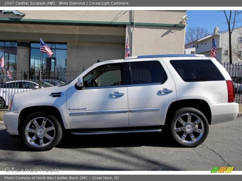 White Diamond / Cocoa/Light Cashmere 2007 Cadillac Escalade AWD