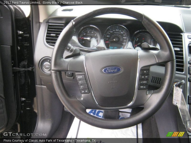 Ebony Black / Charcoal Black 2012 Ford Taurus Limited