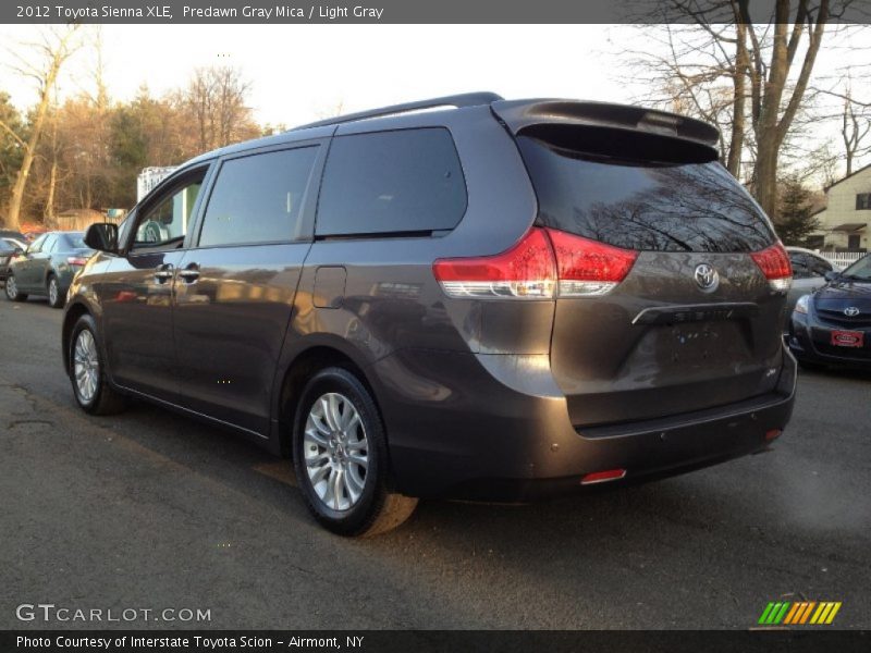 Predawn Gray Mica / Light Gray 2012 Toyota Sienna XLE
