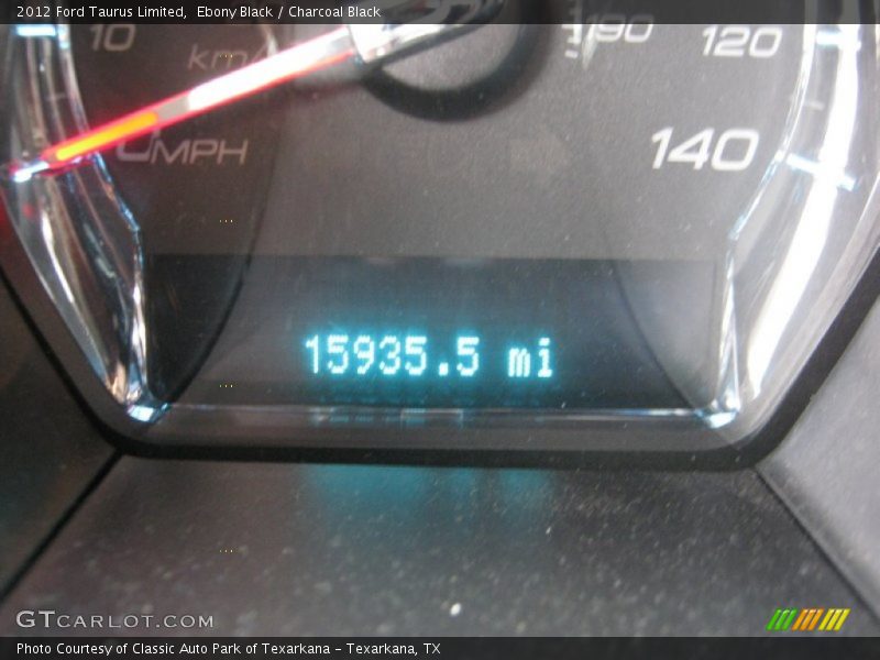 Ebony Black / Charcoal Black 2012 Ford Taurus Limited