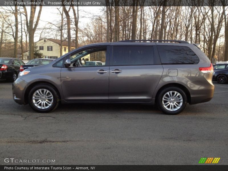 Predawn Gray Mica / Light Gray 2012 Toyota Sienna XLE