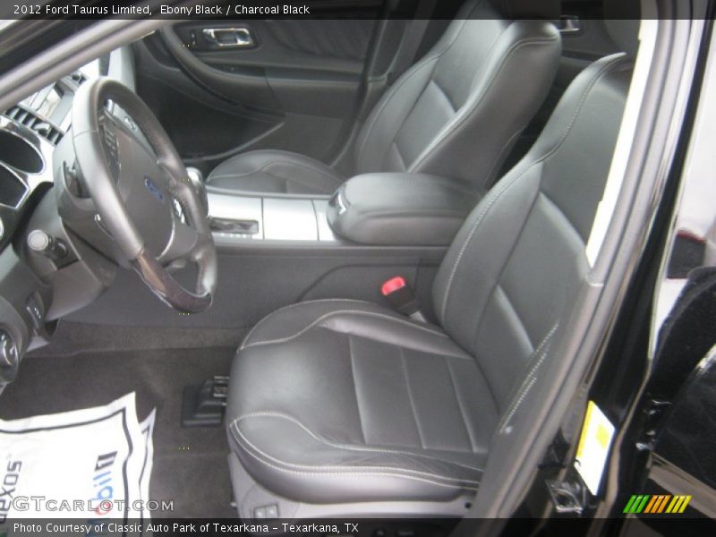 Ebony Black / Charcoal Black 2012 Ford Taurus Limited