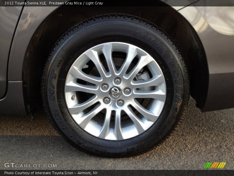 Predawn Gray Mica / Light Gray 2012 Toyota Sienna XLE