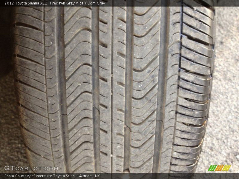 Predawn Gray Mica / Light Gray 2012 Toyota Sienna XLE