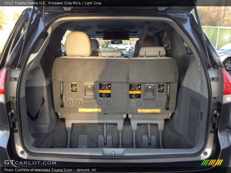 Predawn Gray Mica / Light Gray 2012 Toyota Sienna XLE