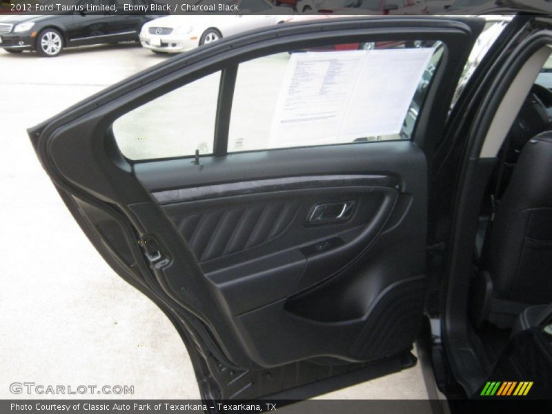 Ebony Black / Charcoal Black 2012 Ford Taurus Limited
