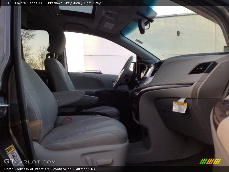 Predawn Gray Mica / Light Gray 2012 Toyota Sienna XLE