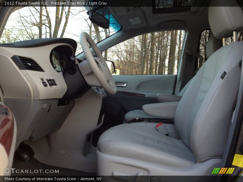 Predawn Gray Mica / Light Gray 2012 Toyota Sienna XLE