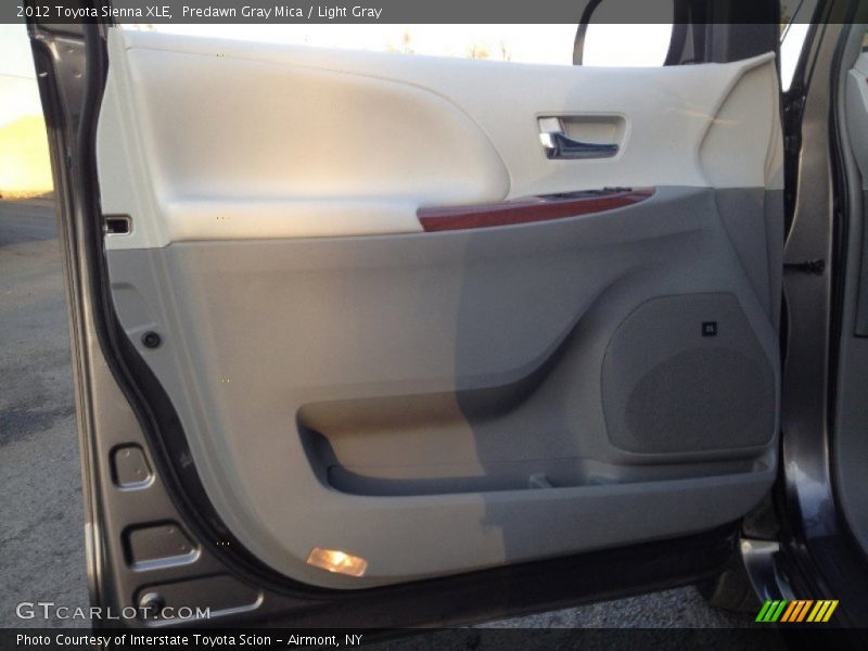 Predawn Gray Mica / Light Gray 2012 Toyota Sienna XLE