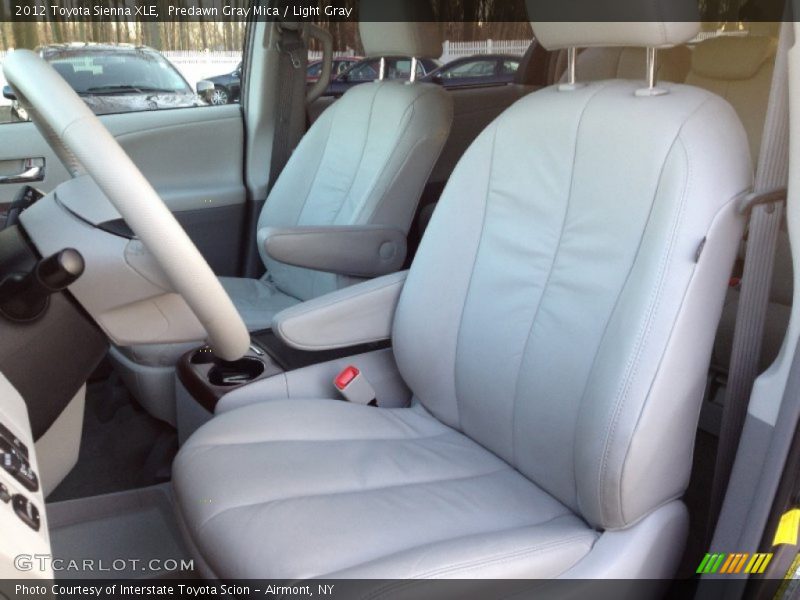 Predawn Gray Mica / Light Gray 2012 Toyota Sienna XLE