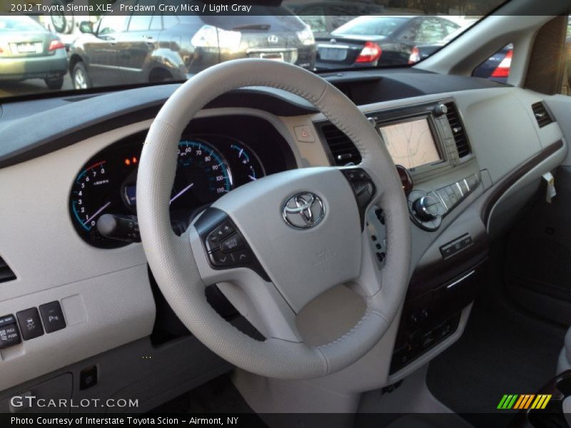 Predawn Gray Mica / Light Gray 2012 Toyota Sienna XLE