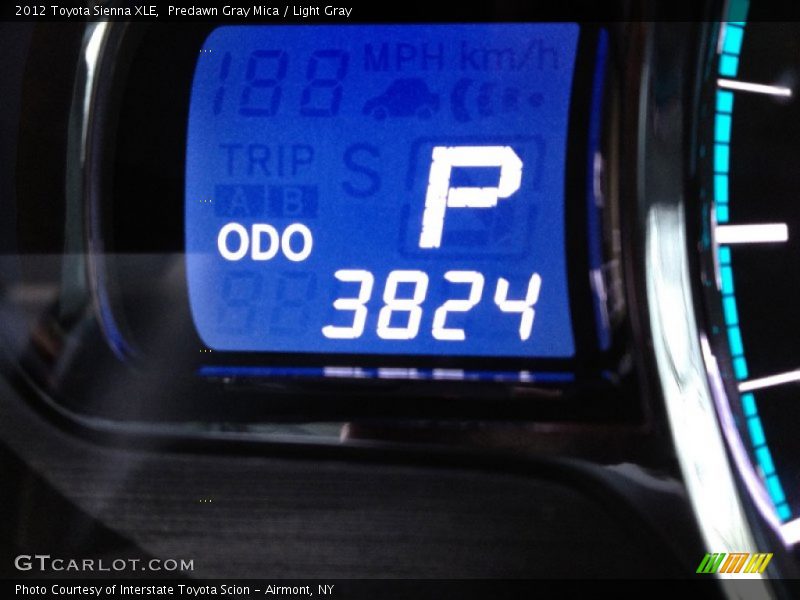 Predawn Gray Mica / Light Gray 2012 Toyota Sienna XLE