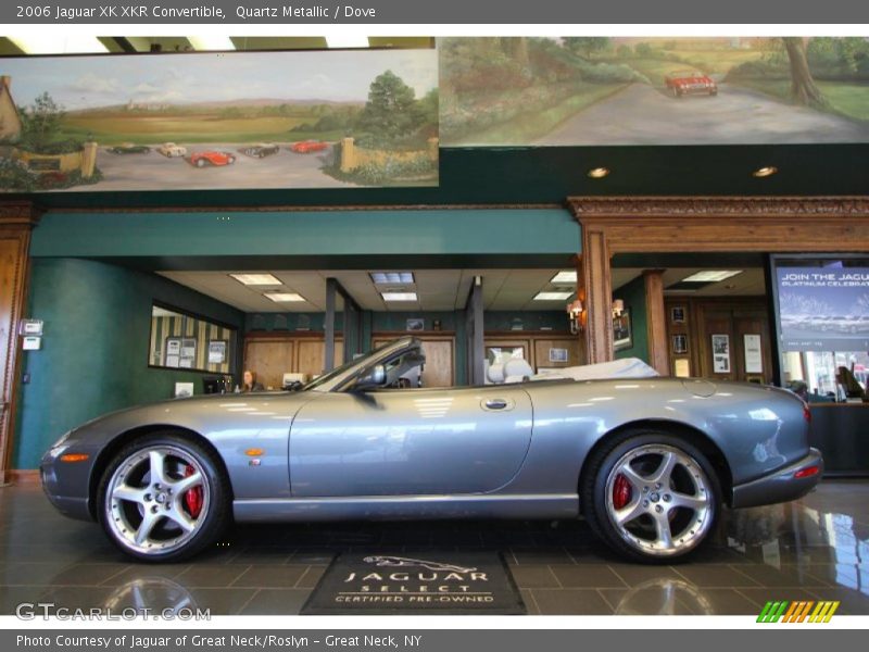 Quartz Metallic / Dove 2006 Jaguar XK XKR Convertible