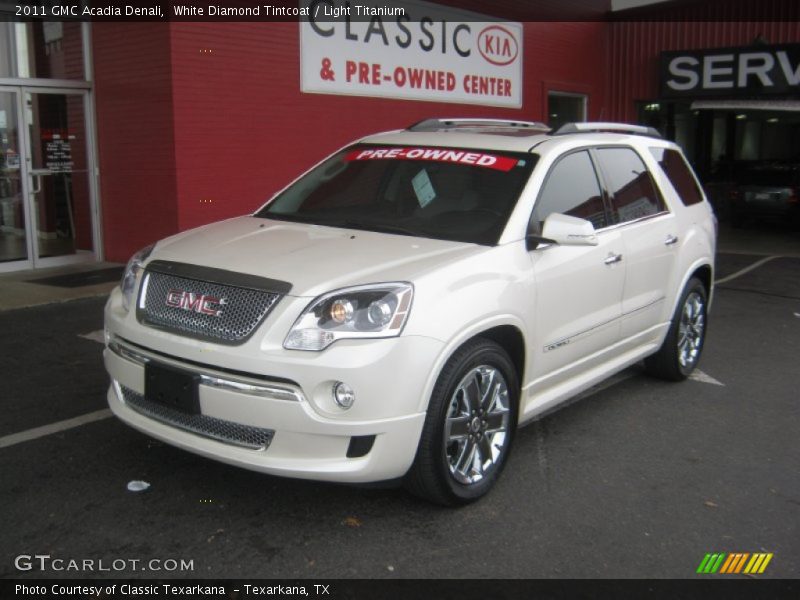 White Diamond Tintcoat / Light Titanium 2011 GMC Acadia Denali