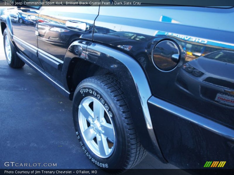 Brilliant Black Crystal Pearl / Dark Slate Gray 2008 Jeep Commander Sport 4x4