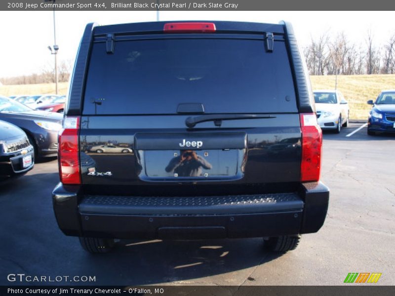 Brilliant Black Crystal Pearl / Dark Slate Gray 2008 Jeep Commander Sport 4x4
