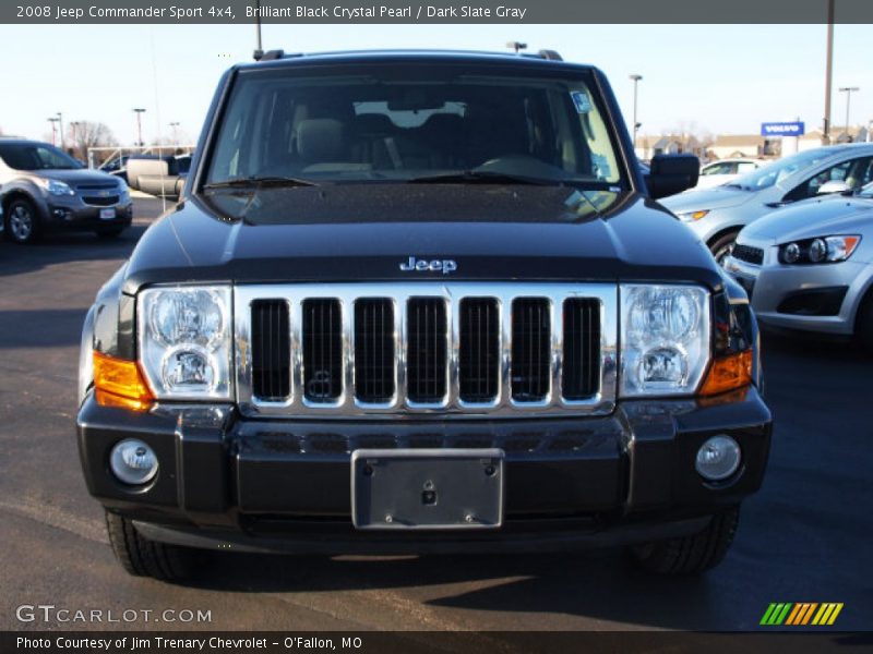 Brilliant Black Crystal Pearl / Dark Slate Gray 2008 Jeep Commander Sport 4x4