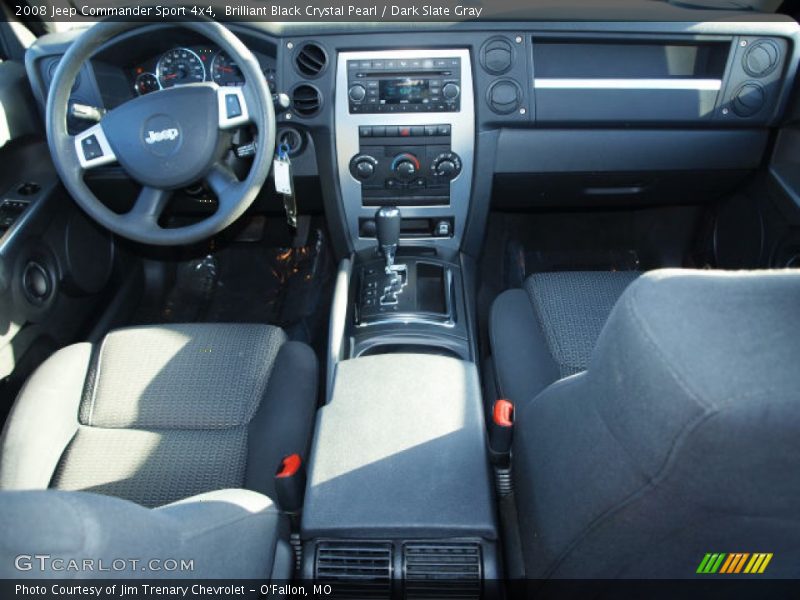 Brilliant Black Crystal Pearl / Dark Slate Gray 2008 Jeep Commander Sport 4x4