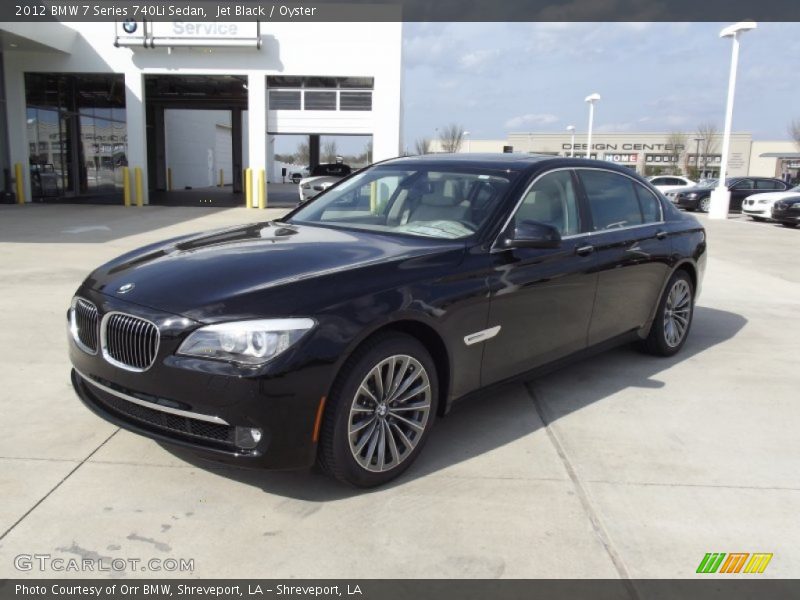 Jet Black / Oyster 2012 BMW 7 Series 740Li Sedan