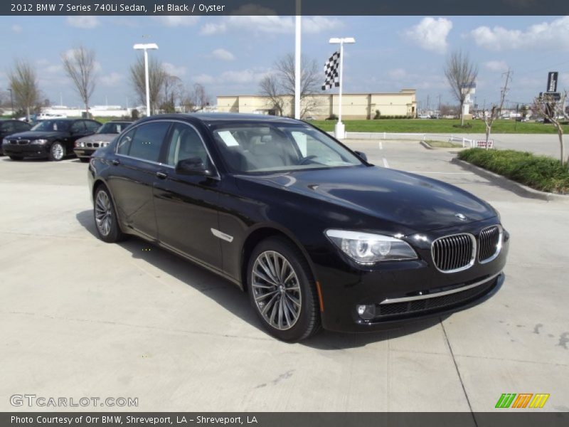Jet Black / Oyster 2012 BMW 7 Series 740Li Sedan