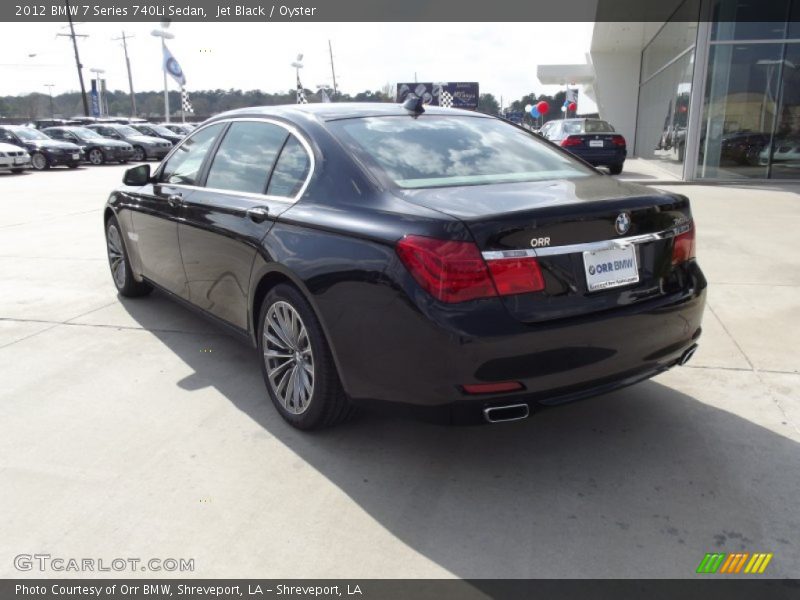 Jet Black / Oyster 2012 BMW 7 Series 740Li Sedan