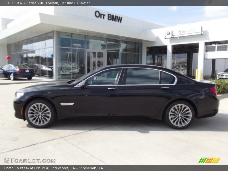 Jet Black / Oyster 2012 BMW 7 Series 740Li Sedan