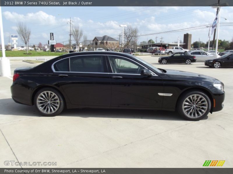 Jet Black / Oyster 2012 BMW 7 Series 740Li Sedan