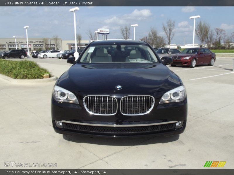 Jet Black / Oyster 2012 BMW 7 Series 740Li Sedan