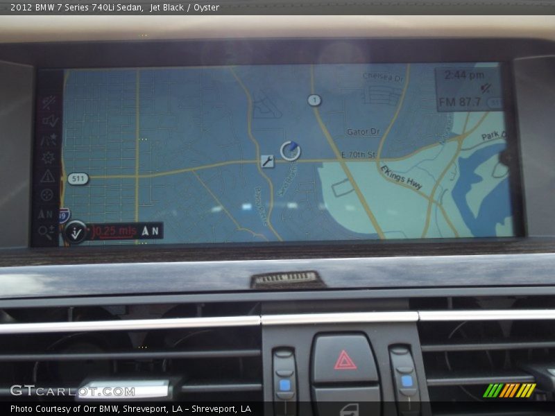 Jet Black / Oyster 2012 BMW 7 Series 740Li Sedan