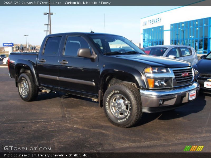 Carbon Black Metallic / Ebony 2008 GMC Canyon SLE Crew Cab 4x4