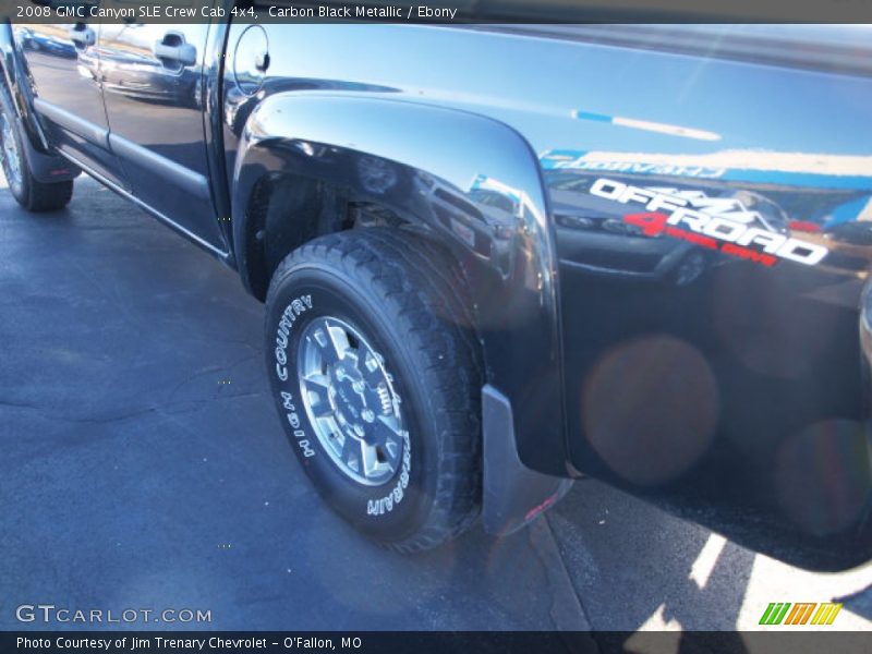 Carbon Black Metallic / Ebony 2008 GMC Canyon SLE Crew Cab 4x4