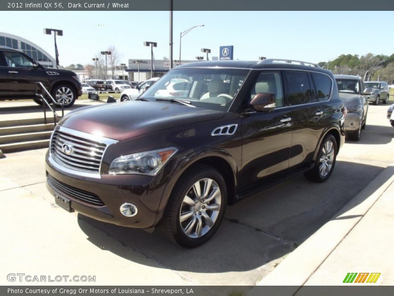 Dark Currant / Wheat 2012 Infiniti QX 56
