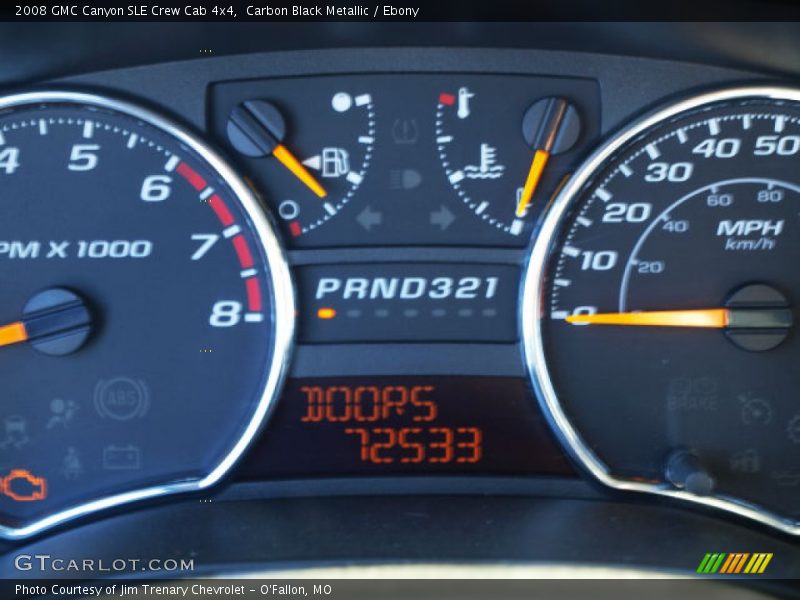 Carbon Black Metallic / Ebony 2008 GMC Canyon SLE Crew Cab 4x4