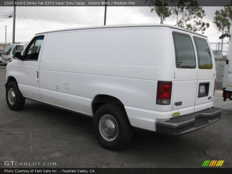 Oxford White / Medium Flint 2003 Ford E Series Van E350 Super Duty Cargo