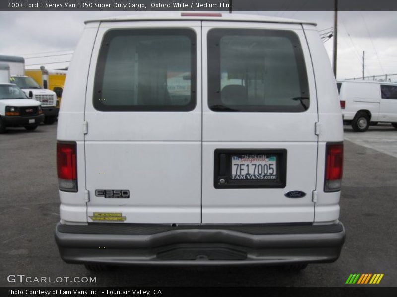 Oxford White / Medium Flint 2003 Ford E Series Van E350 Super Duty Cargo
