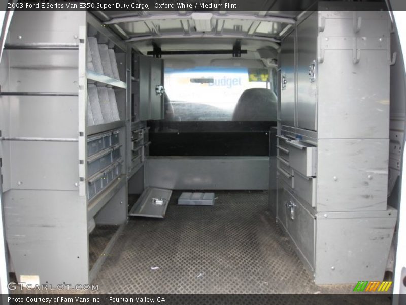 Oxford White / Medium Flint 2003 Ford E Series Van E350 Super Duty Cargo