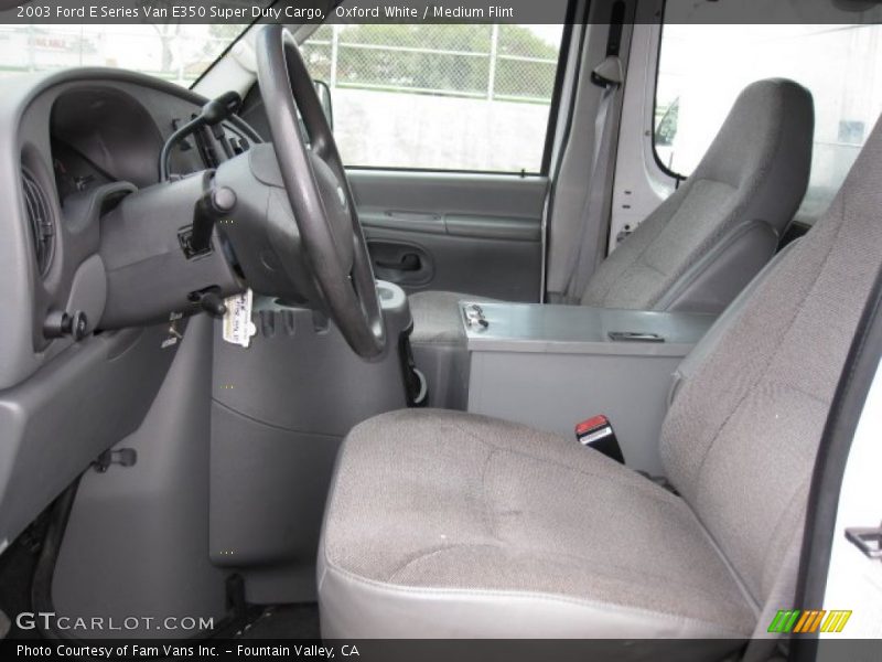 Oxford White / Medium Flint 2003 Ford E Series Van E350 Super Duty Cargo